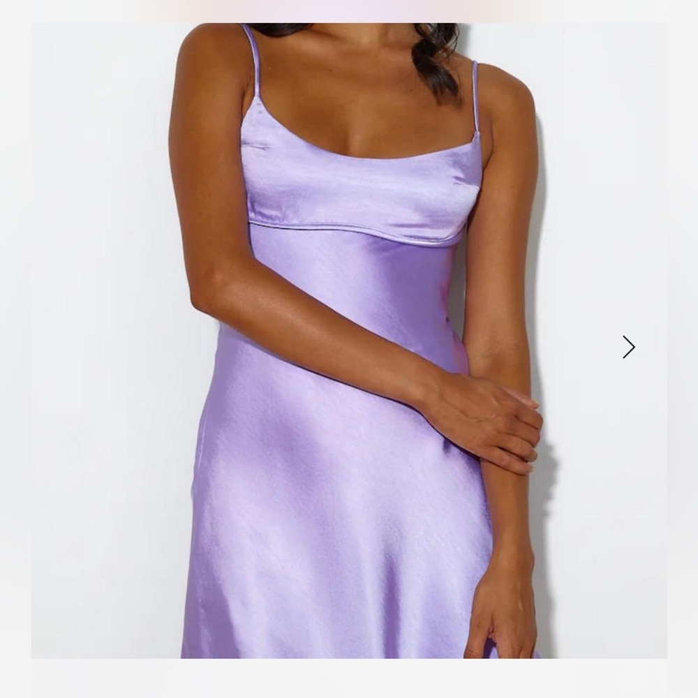 Hello Molly Lilac Satin Chemise